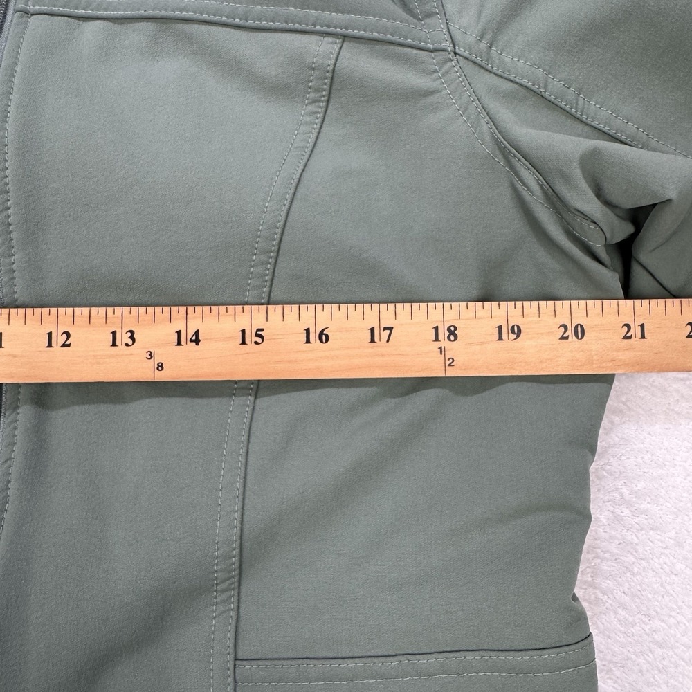 Iceberg Outerwear Jacket Women M Sage Green Fleece Lined Hooded 2230 AH-29 - Picture 7 of 10